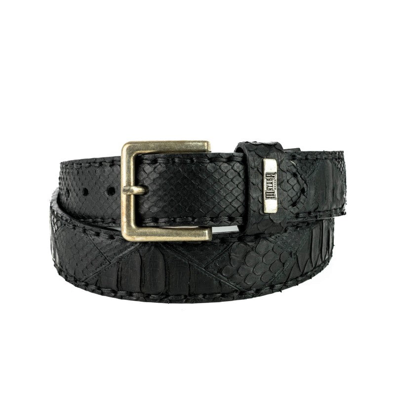 1020 Mayura Belt Python Black