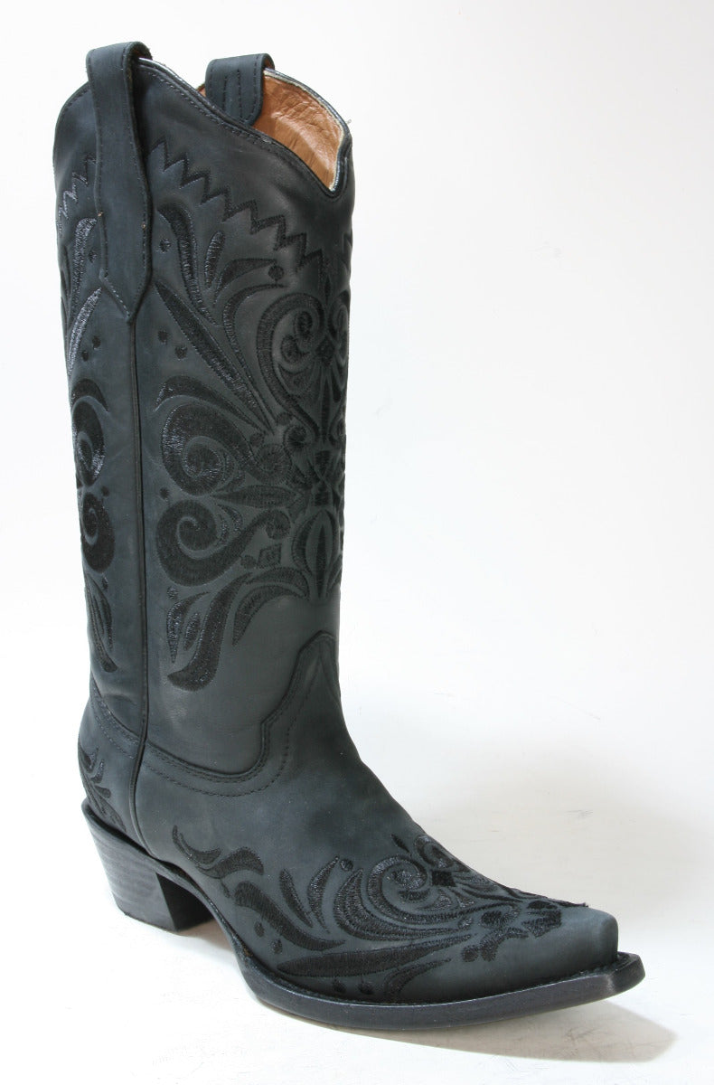 L5433 Cowboy Boots Black Corral Boots Circle G
