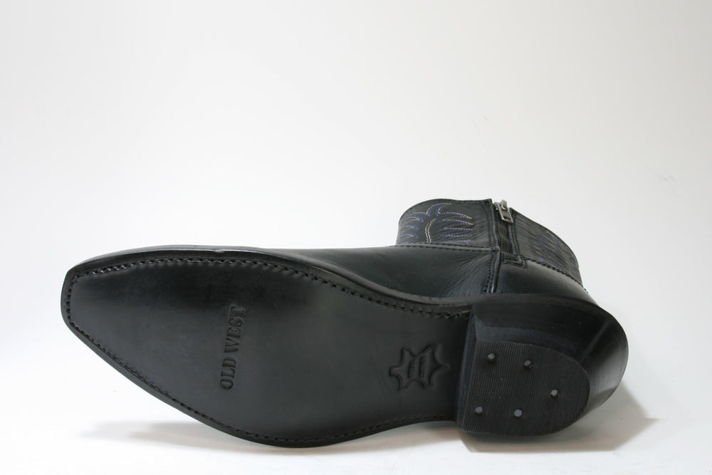 1629 Old West Bornes Black Stiefeletten