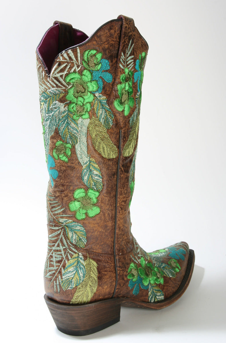 5003 Matera Cowboystiefel Green Fowerpower