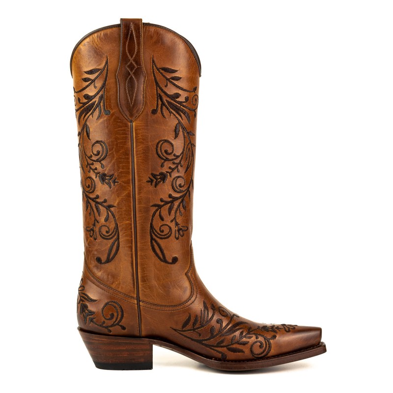 2669 Mayura cowboy boots Pull Grass Castano