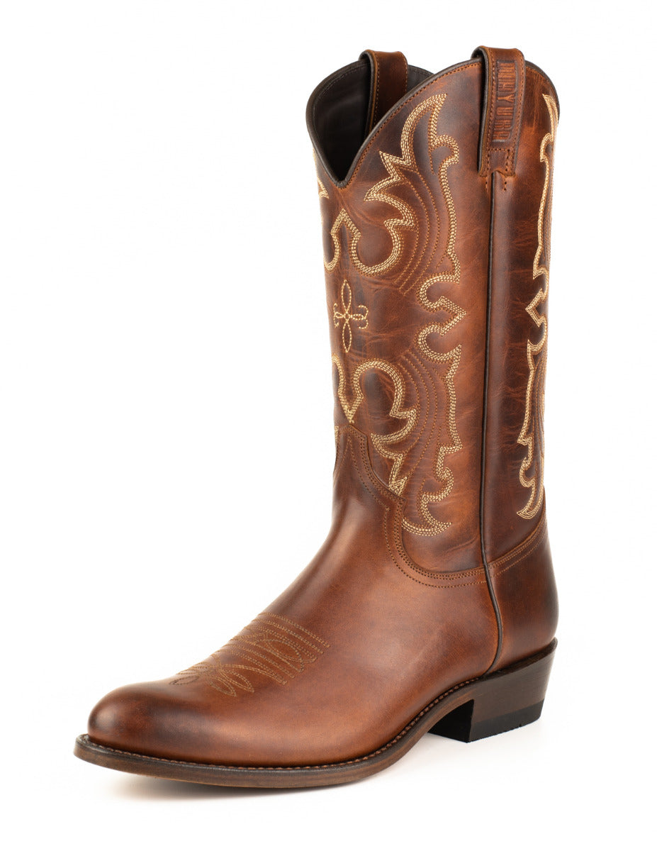 2627 MAYURA cowboy boots Castano