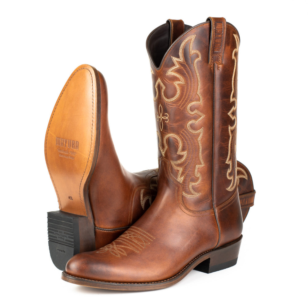 2627 MAYURA cowboy boots Castano