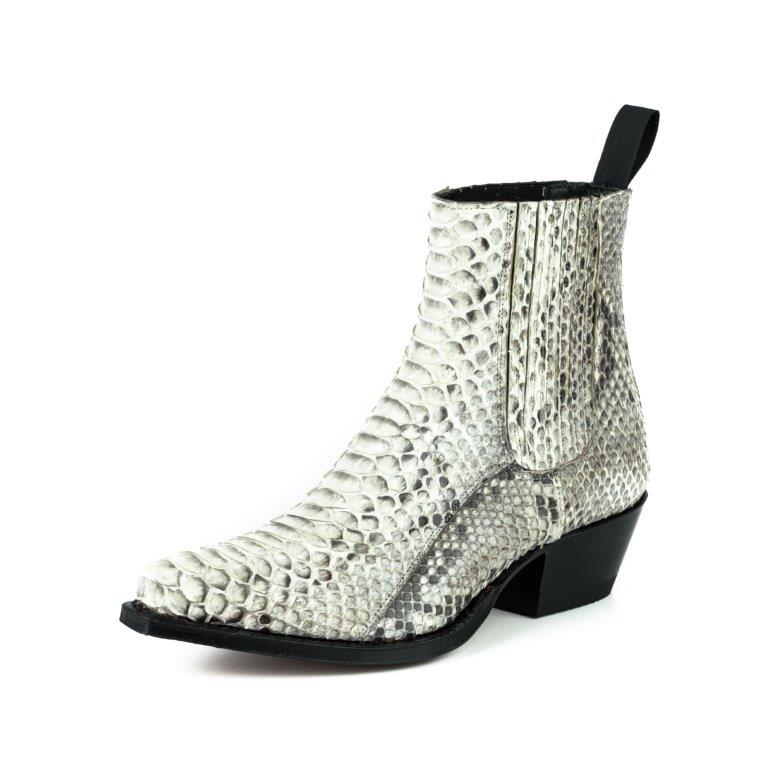 2496 Mayura Boots Ankle Boots Python White