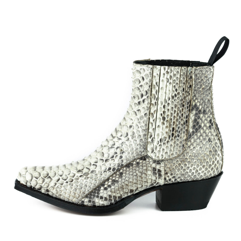2496 Mayura Boots Ankle Boots Python White