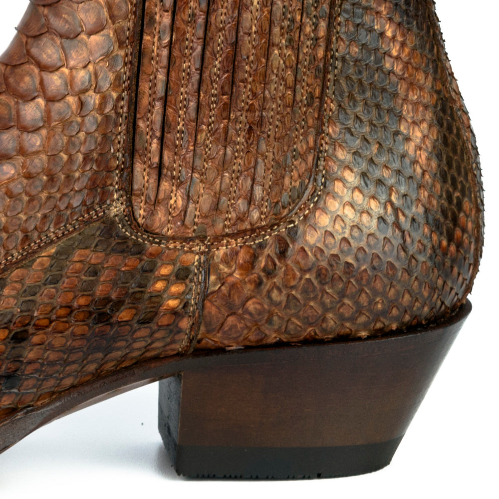 2496 Mayura Boots Stiefeletten Python Cognac