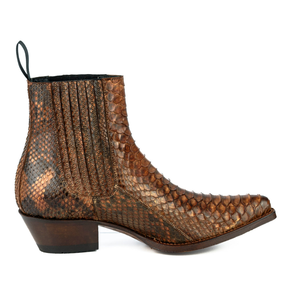 2496 Mayura Boots Stiefeletten Python Cognac