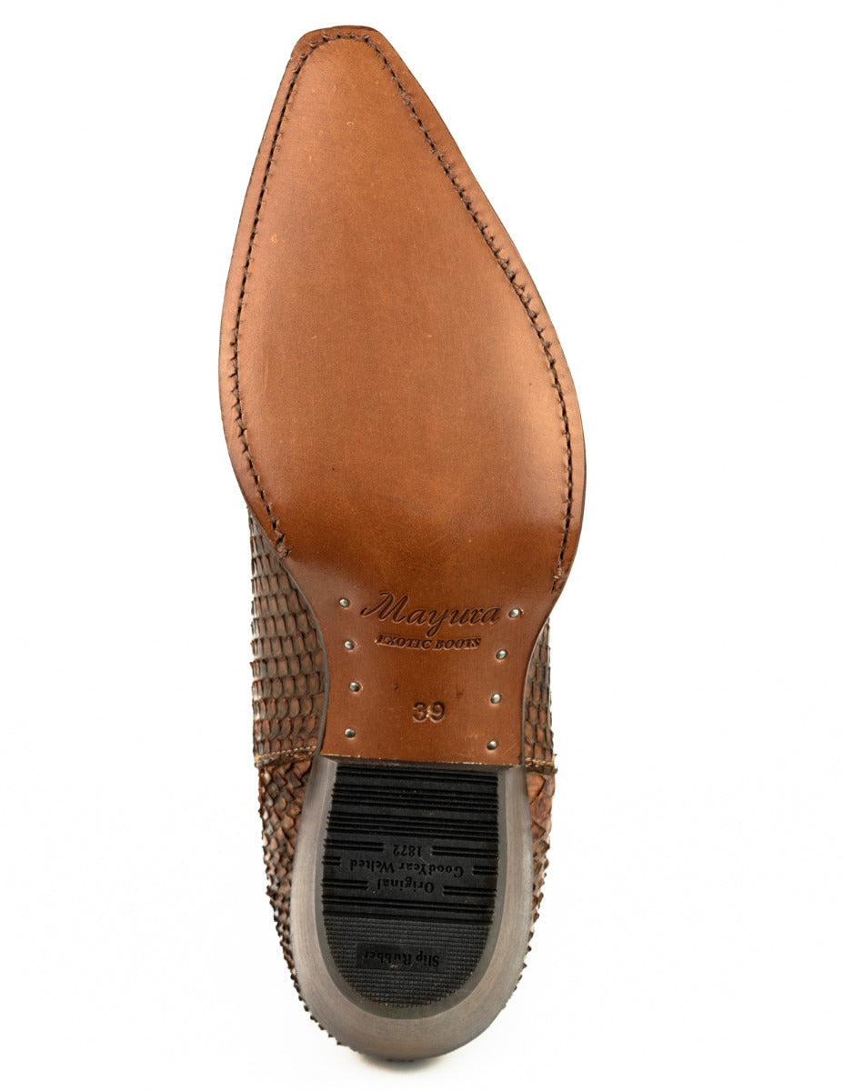 2496 Mayura Boots Stiefeletten Python Cognac