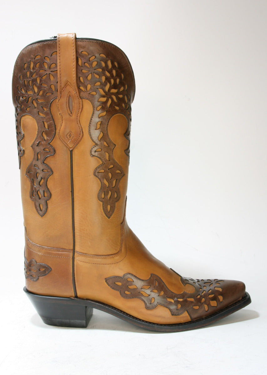 1539 OLD WEST Cowboyboots Harshaw Brown