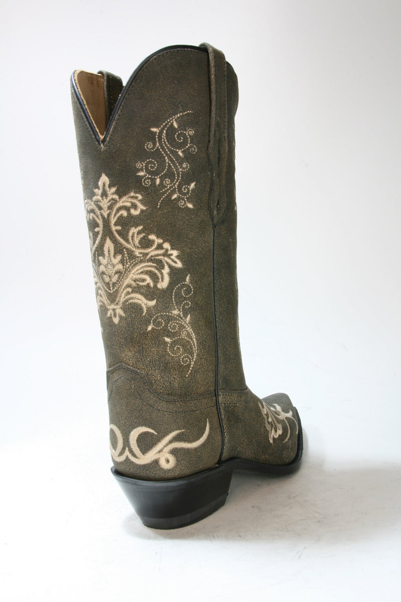 1587 OLD WEST Cowboyboots Abilene Vintage Charcoal