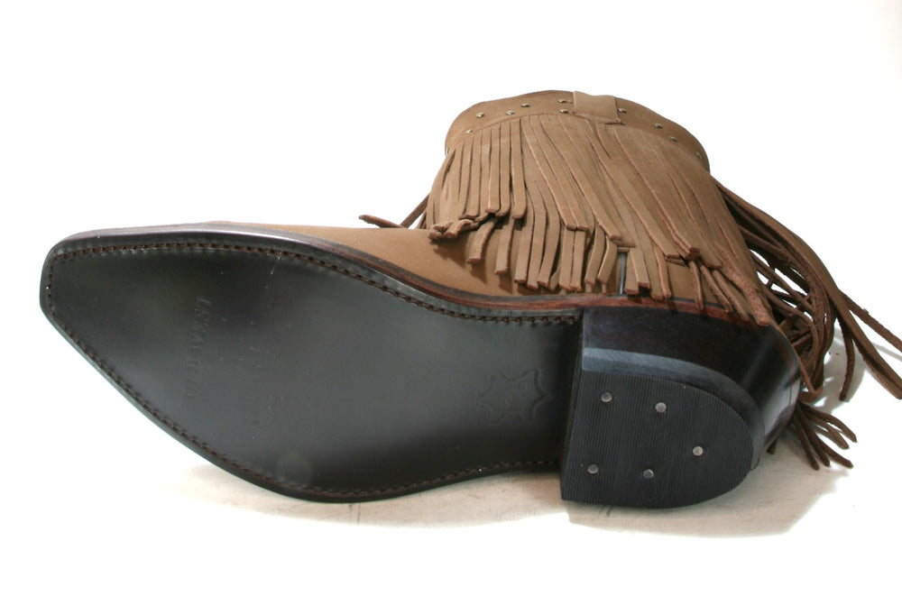 1585 OLD WEST Fransenstiefel Weston Chocolate Nubuck