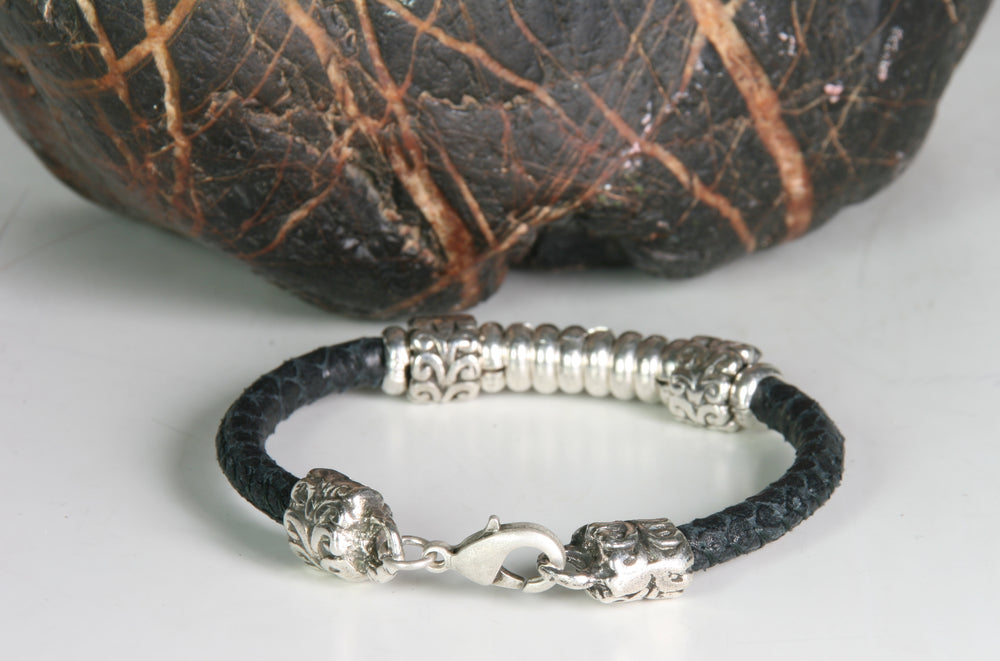 P771 Lederarmband XXL Hardwear Barcelona black