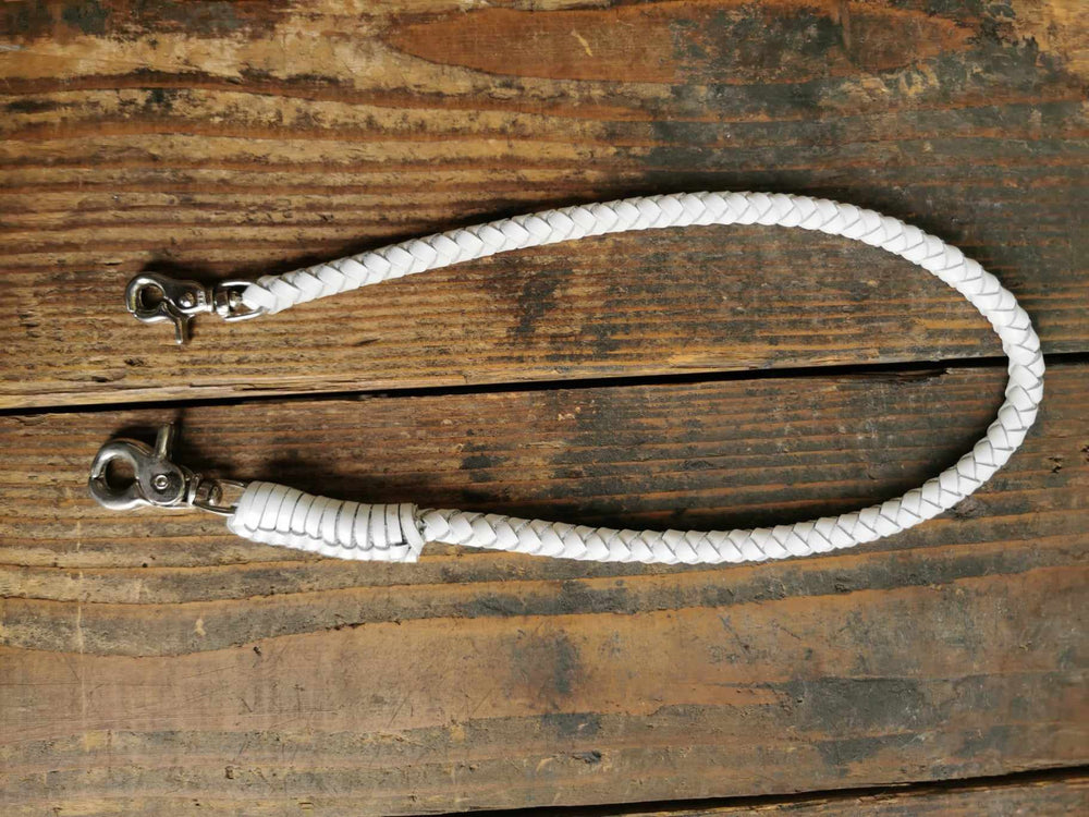 2019-3 Lederkette Wallet Chain weiß