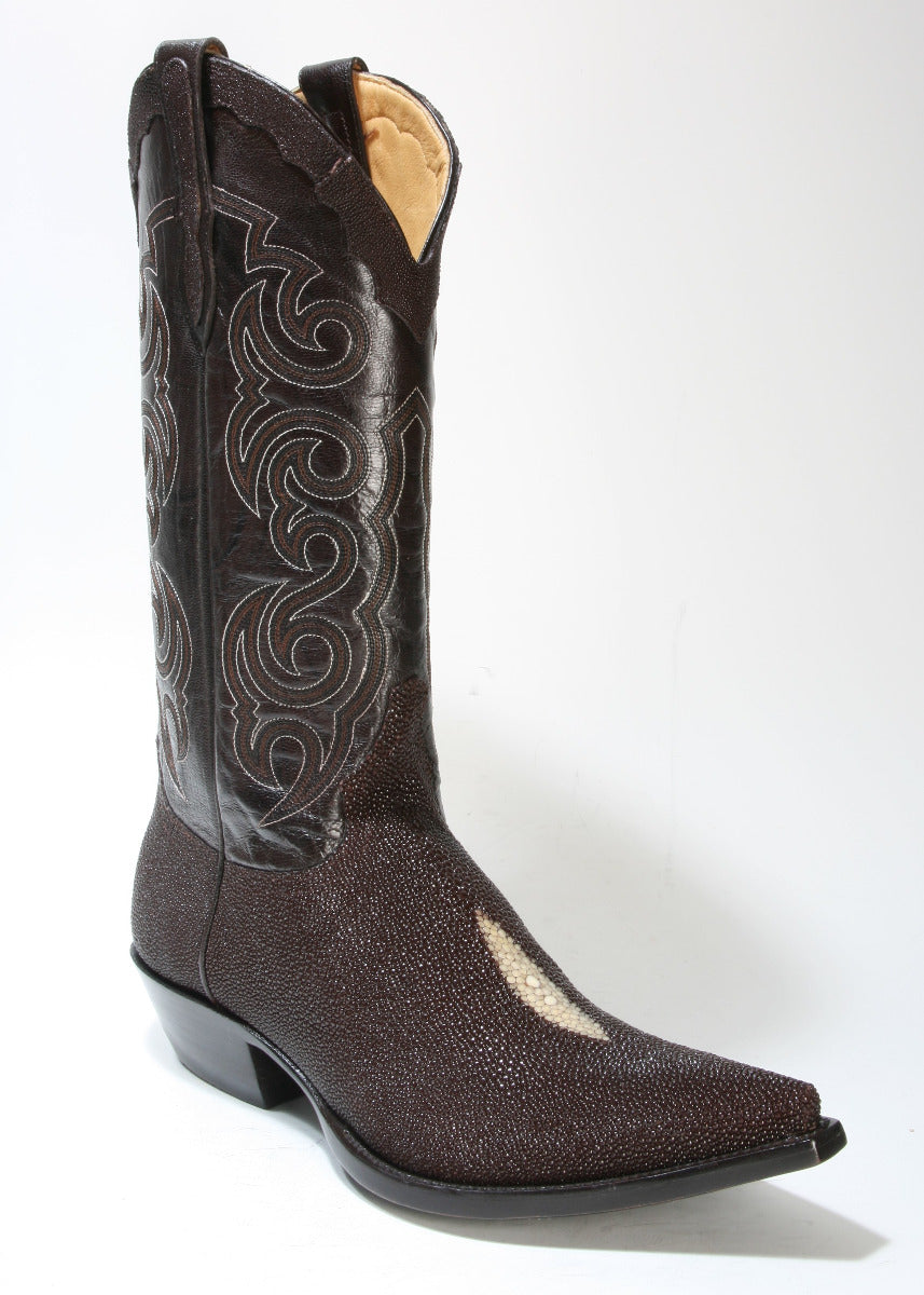 TEXAS Cowboystiefel Sendra Mexiko Rochen Stingray Brown