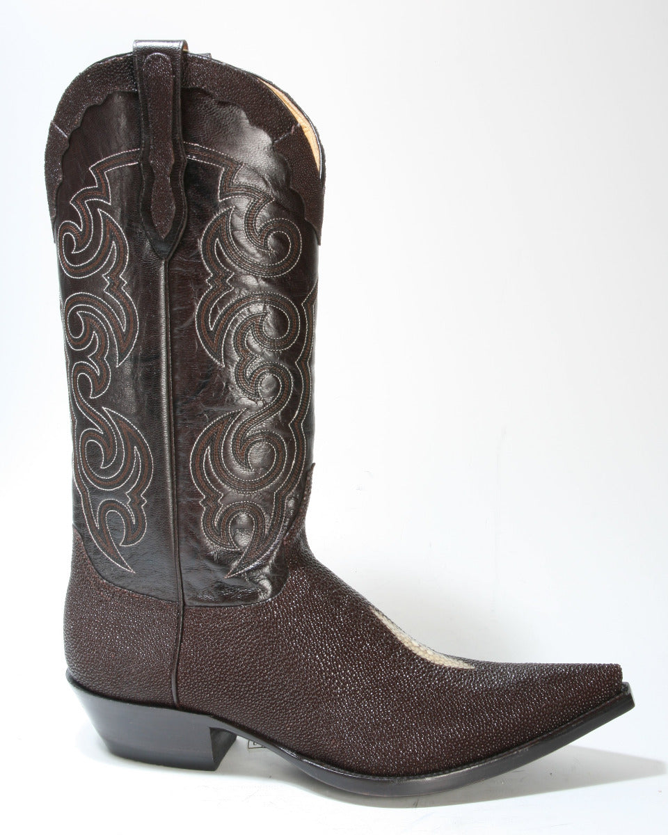 TEXAS Cowboystiefel Sendra Mexiko Rochen Stingray Brown