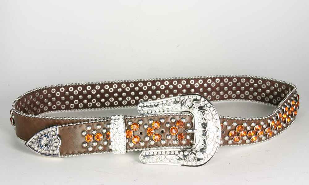 Belt Stars and Stripes stone 05 Brown