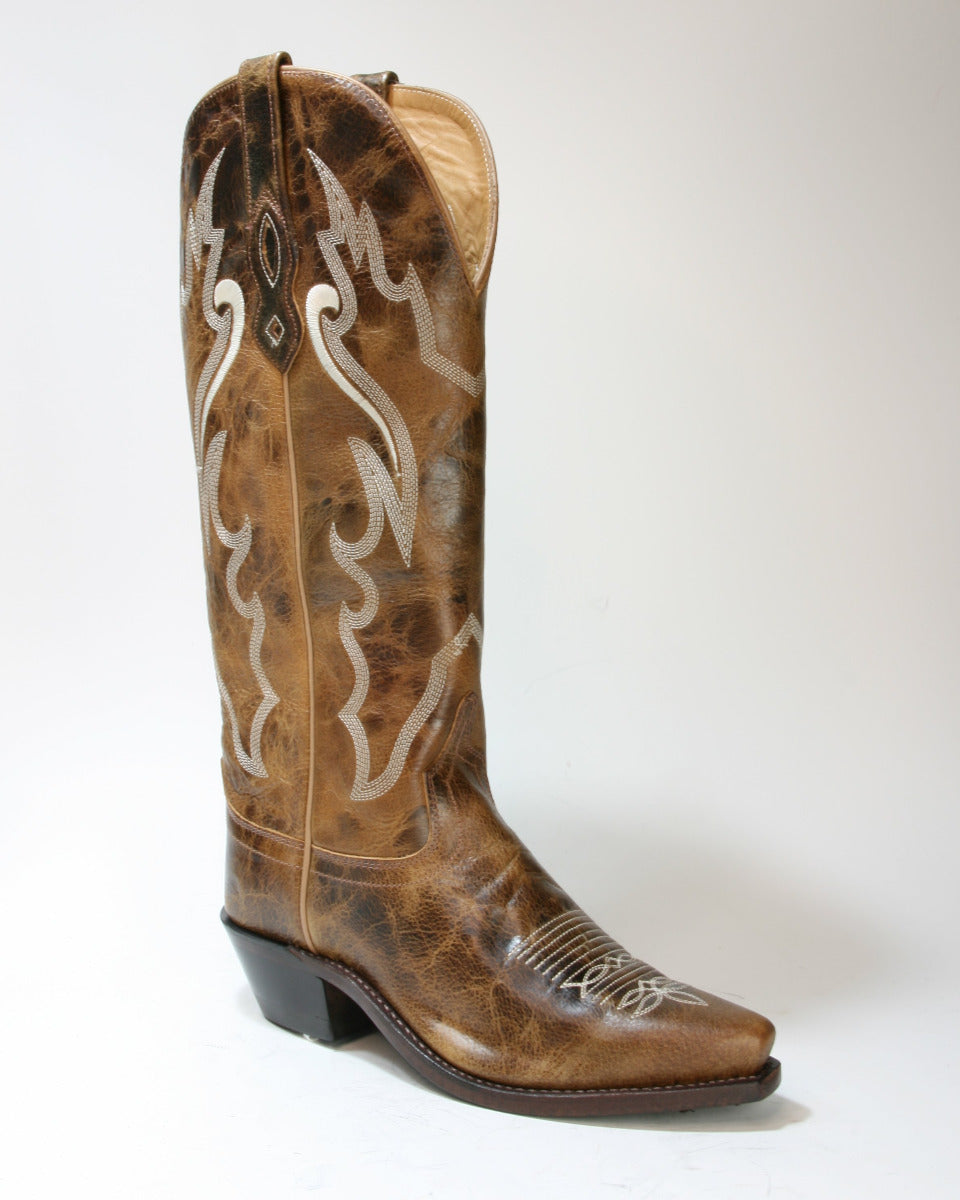 TS 1549 Old West Cowboystiefel Kniehoch Brown