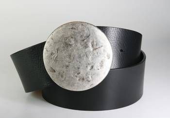 218 Hip belt Vittozzi Black round buckle