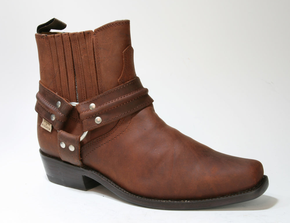 WB-03 Stars and Stripes Bikerboots Brown