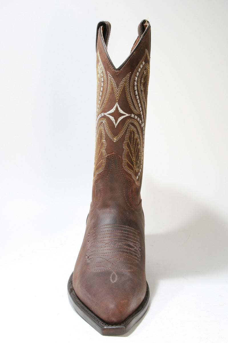 WB-04 Stars and Stripes Cowboystiefel Brown