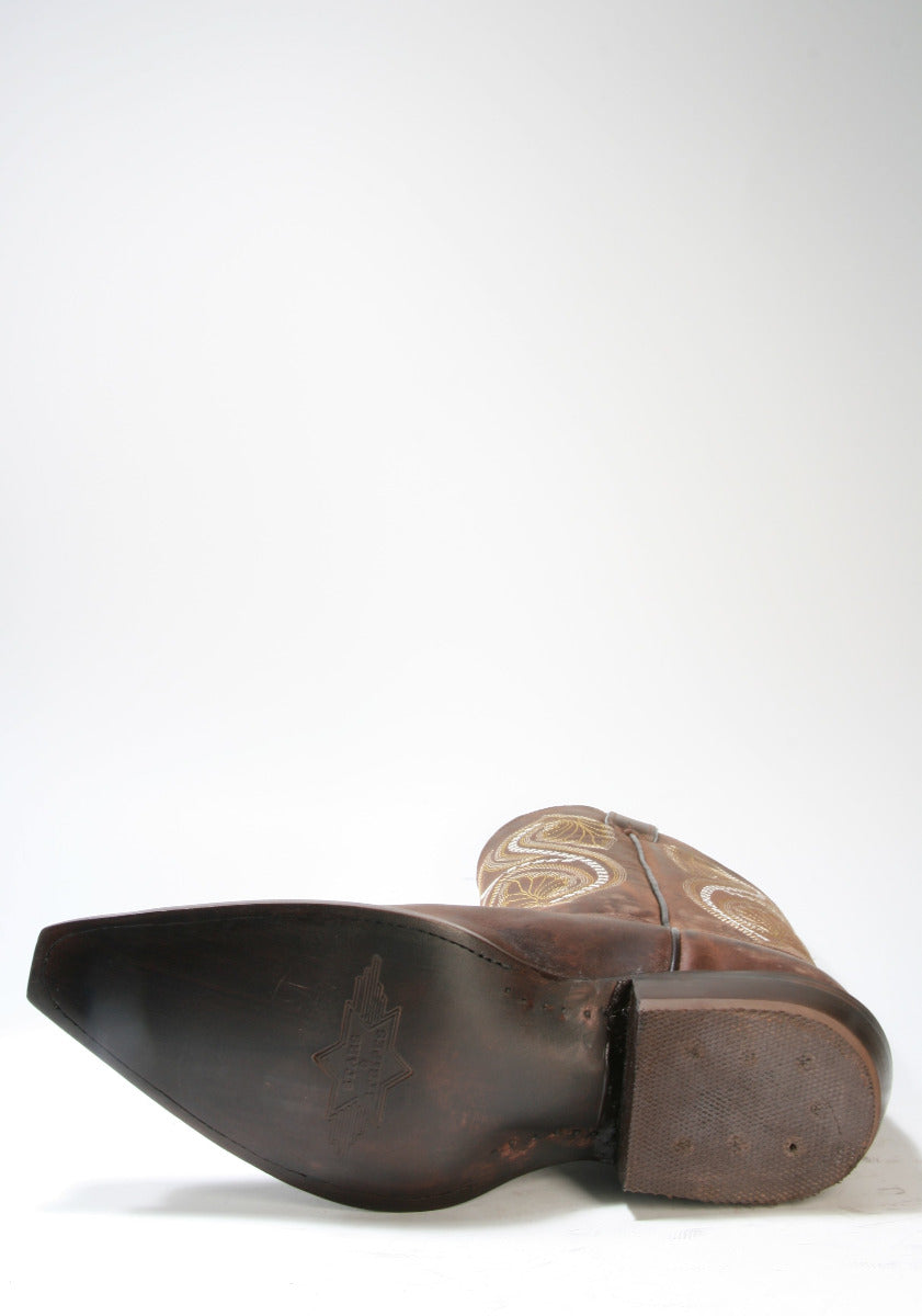 WB-04 Stars and Stripes Cowboystiefel Brown