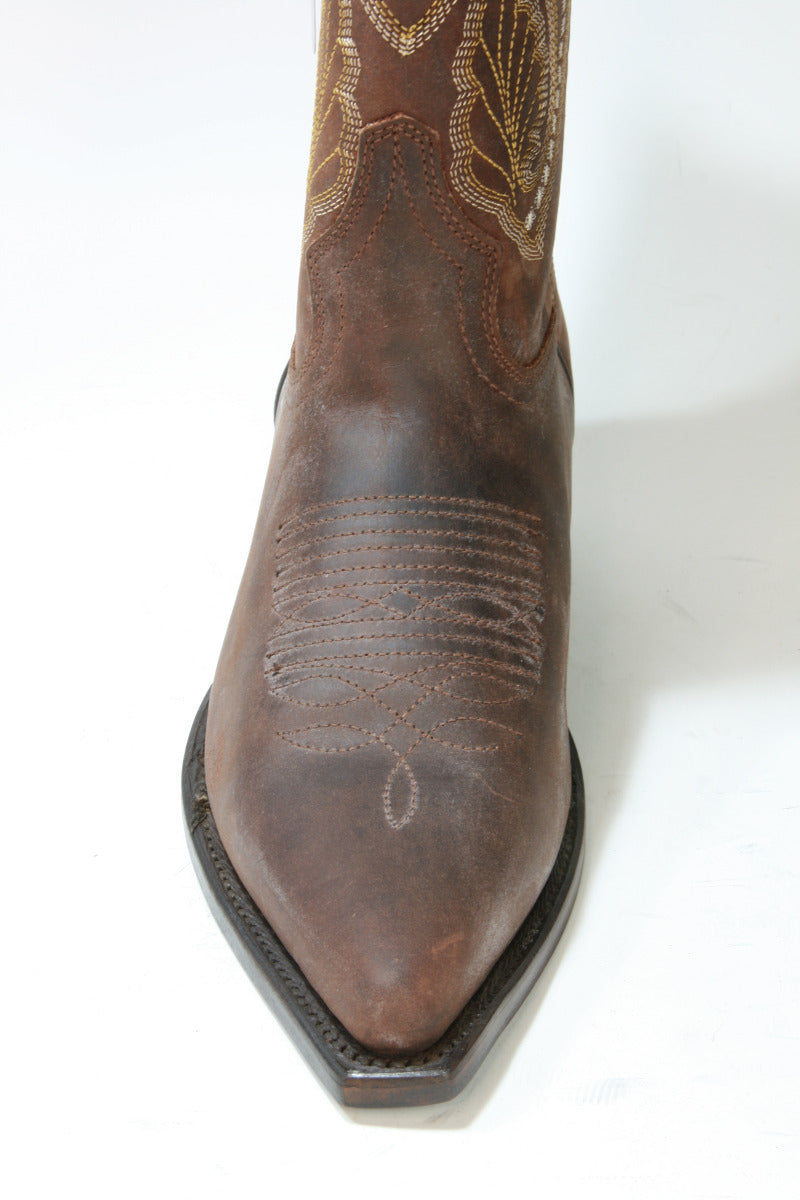WB-04 Stars and Stripes Cowboystiefel Brown