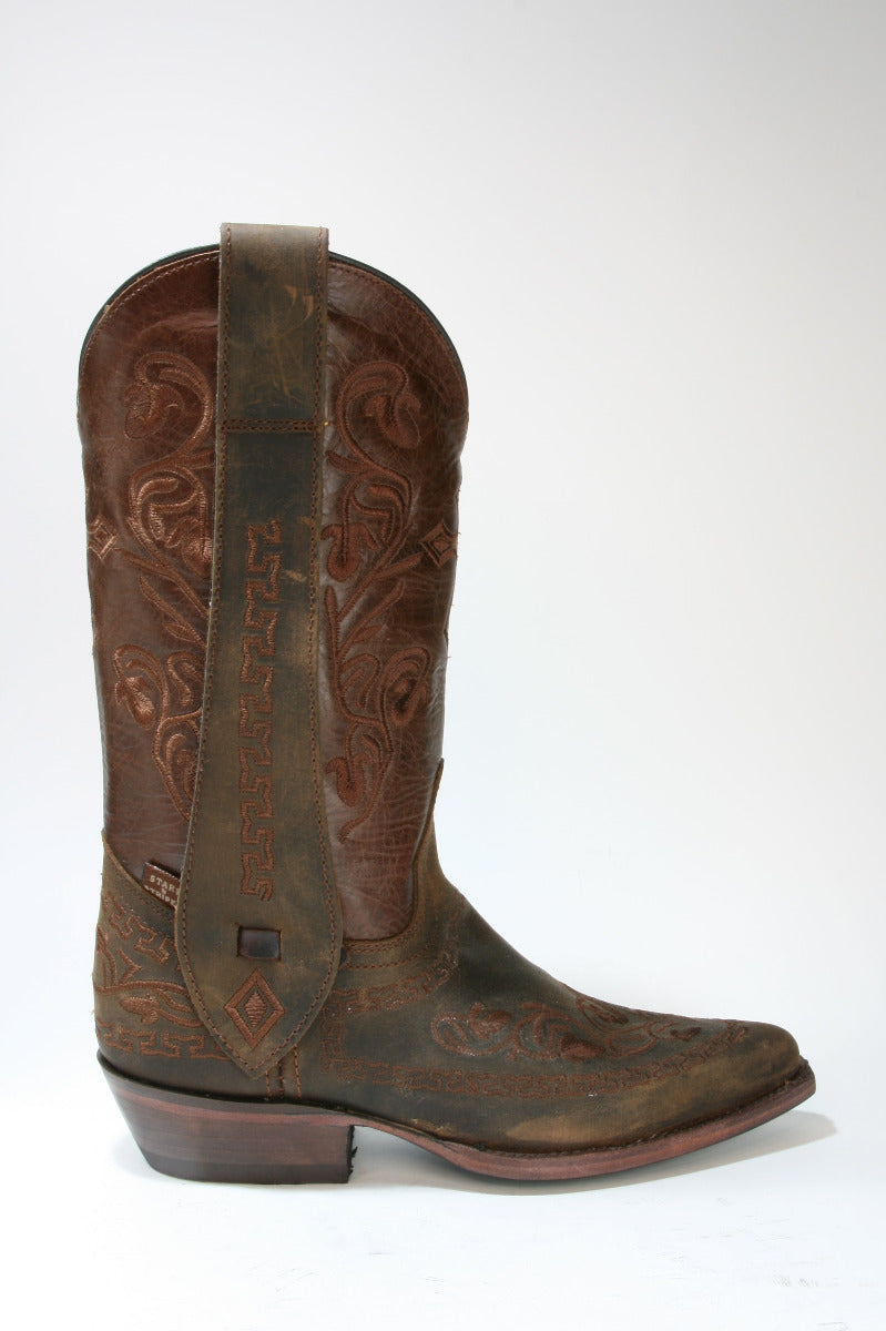 WB-29 Stars and Stripes Cowboystiefel Brown
