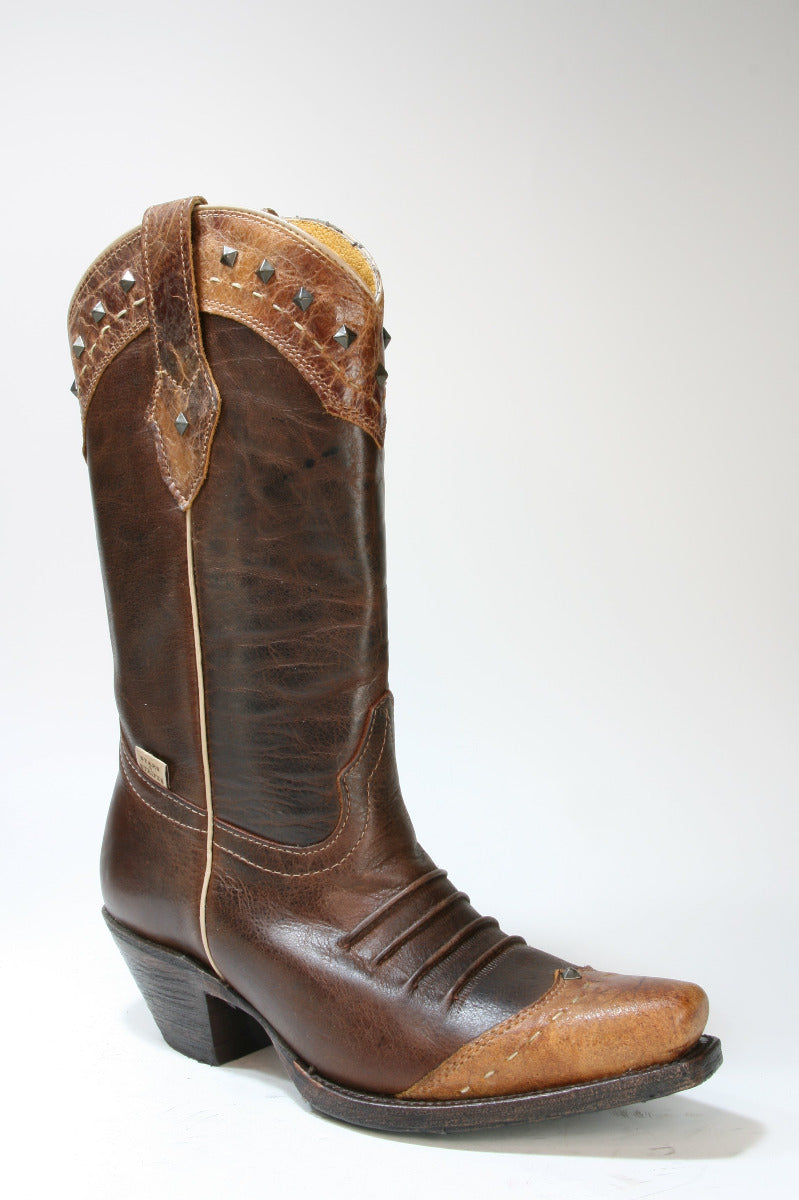 WBL-28 Stars and Stripes Cowboystiefel Brown