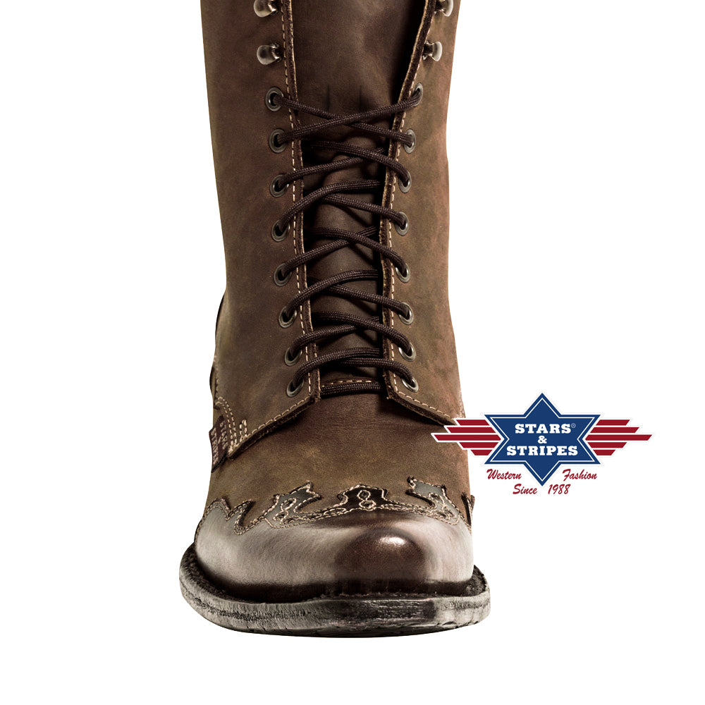 WBL-31 Stars & Stripes Schnüstiefel Brown