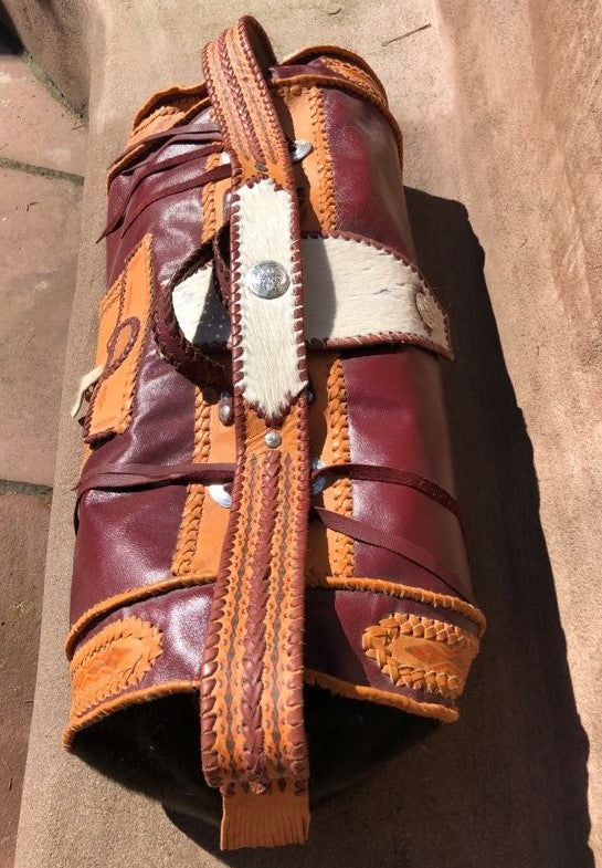 Ledertasche Weekender Ethno Braun Handmade