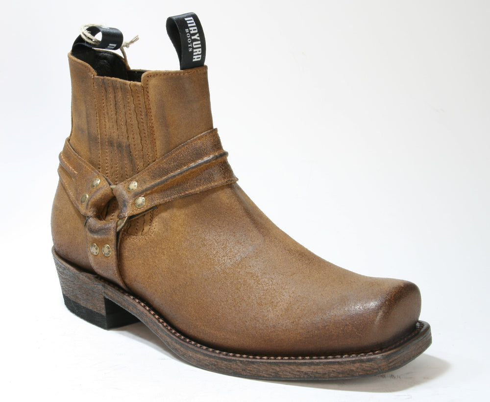 004 MAYURA Bikerboots Afelpado Tabaco