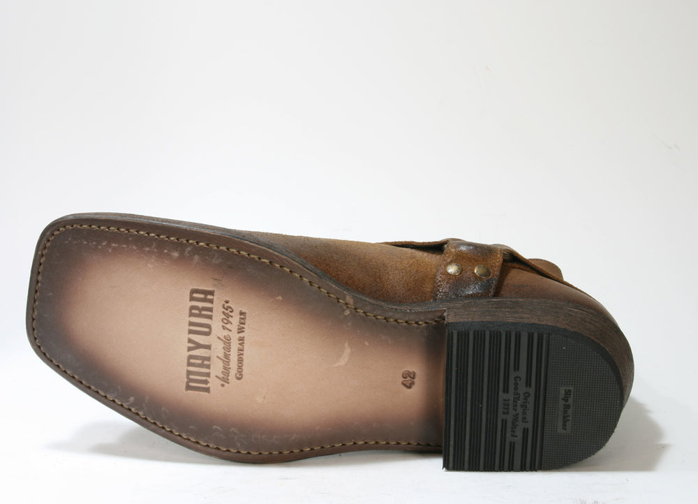 004 MAYURA Bikerboots Afelpado Tabaco