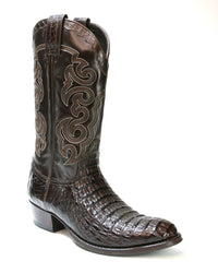 10004 Sendra cowboy boots caiman leather DOM Brown 