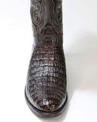 10004 Sendra cowboy boots caiman leather DOM Brown 