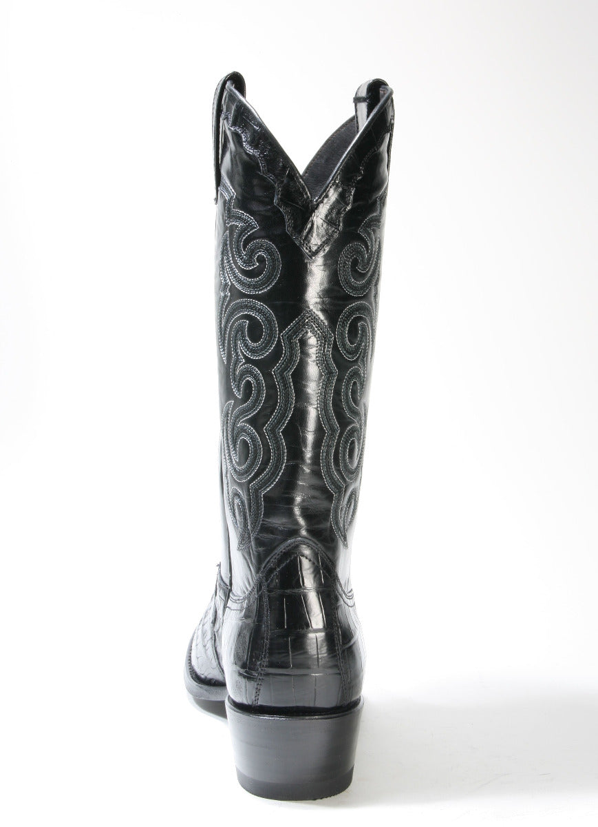 10004 Sendra cowboy boots caiman leather DOM Negro