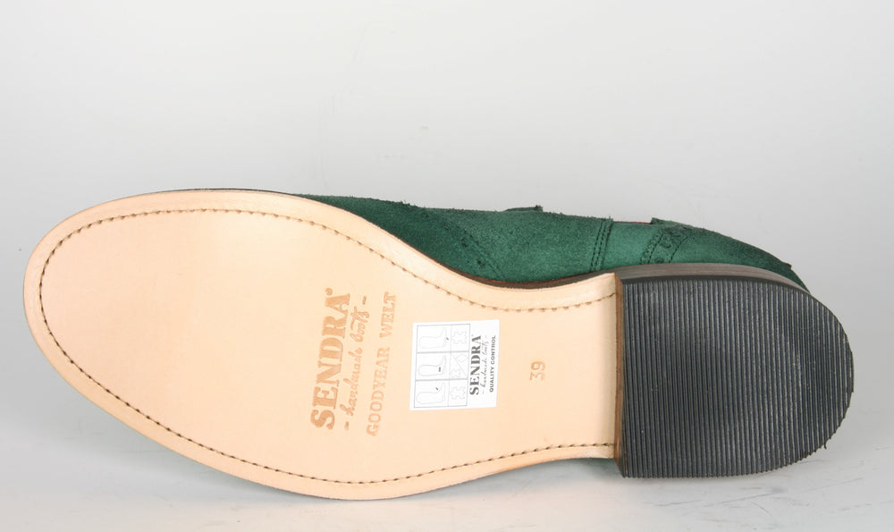 10049 Sendra Chelsea Boots Suede Verde