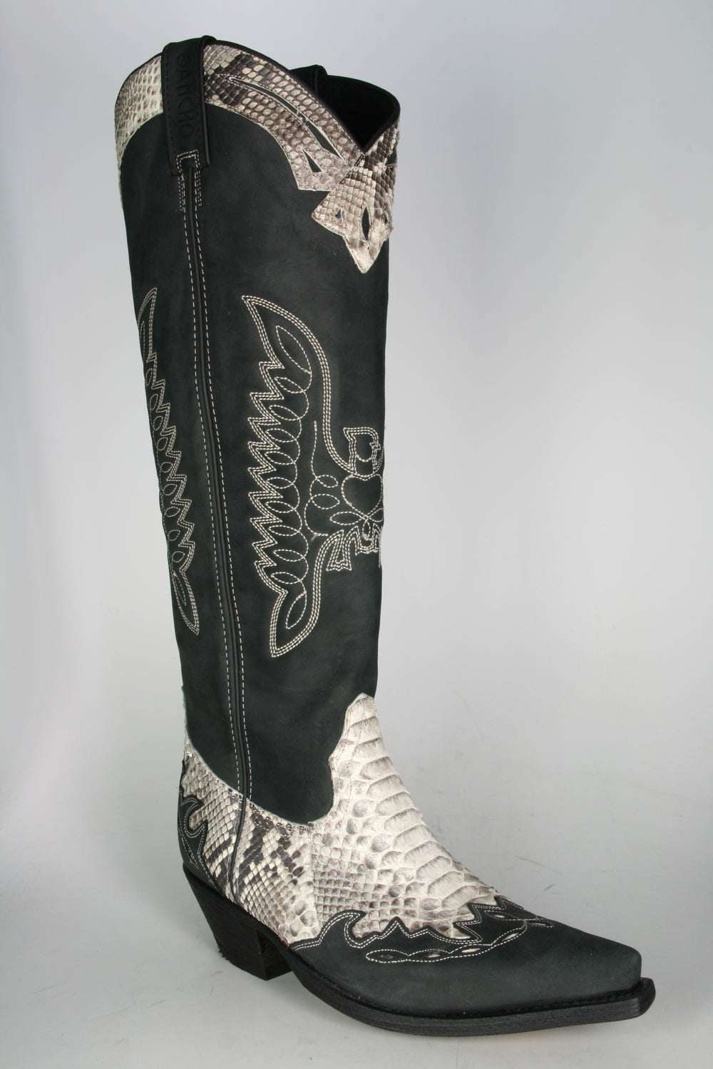 10146 Sancho High Shaft Boots Negro Python