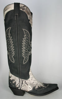10146 Sancho High Shaft Boots Negro Python
