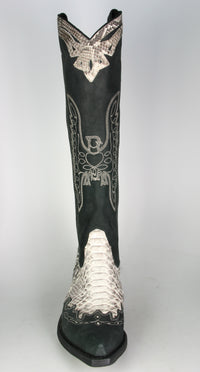 10146 Sancho High Shaft Boots Negro Python