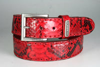 1016 Sendra Python Belt Python Barr. Rojo