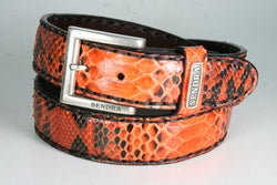 1016 Sendra Pythongürtel Python Barr. Calendula Orange