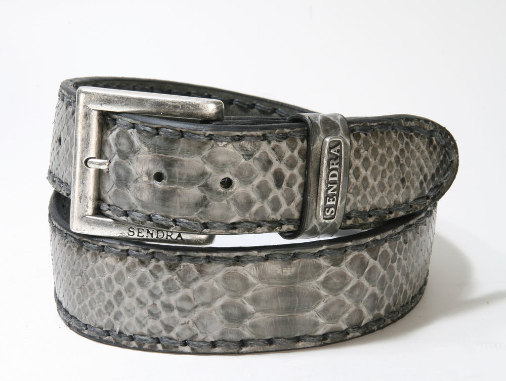 1016 Sendra Python Belt Python Barr. Charia Grau