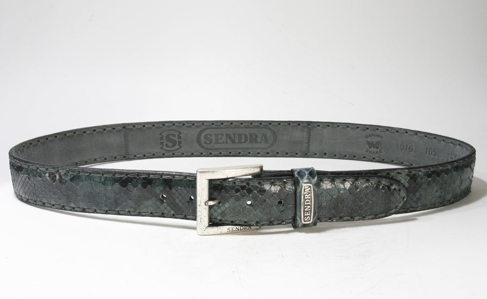 1016 Sendra Python Belt Python Barr. Charia Blue-Grey 