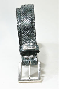 1016 Sendra Python Belt Python Barr. Charia Blue-Grey 