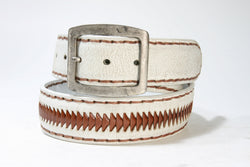 1018 Sendra Gürtel Cimarron White Bartolo Cuero