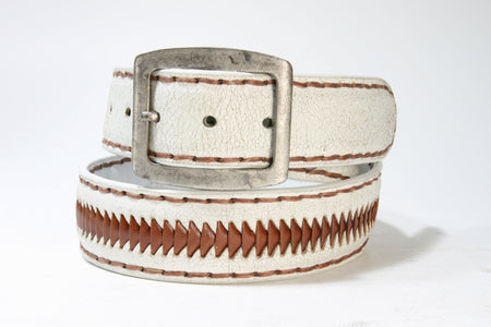 1018 Sendra Gürtel Cimarron White Bartolo Cuero