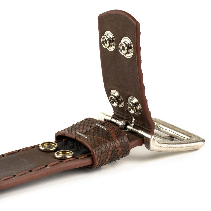 1020 Mayura Wechselgürtel Gürtel Python Castana