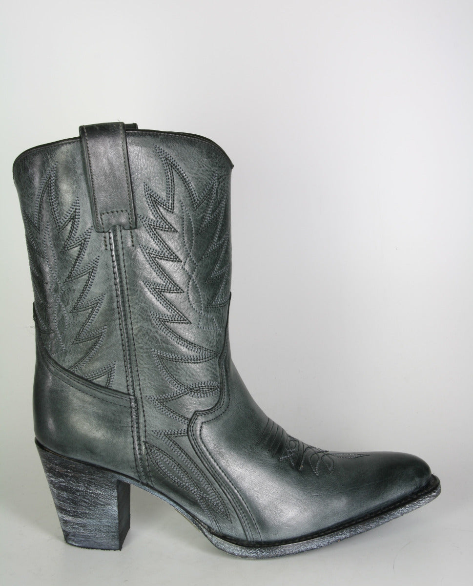 10318 Sendra Cowboystiefel Kurzschaft Donna Vibrant Grau