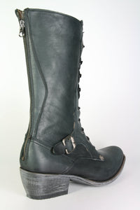 10403 Sancho Schnürstiefel Vintage Negro