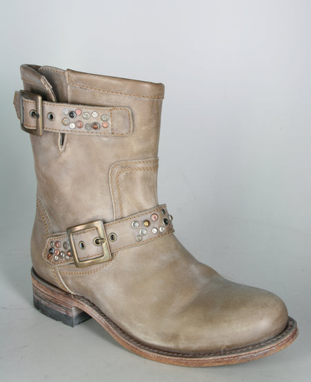 10501 Sendra Bikerboots Chiquita Taupe Lavado